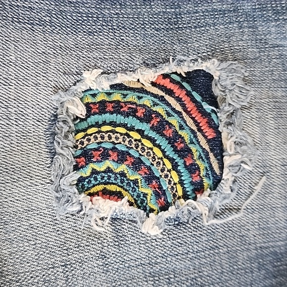 ROCK&ROLL COWGIRL Denim, Boyfriend Skinny, W 27 L 32, SUPER CUTE 😍 - Picture 7 of 8